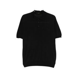 Zanone Black Polo Shirts Men